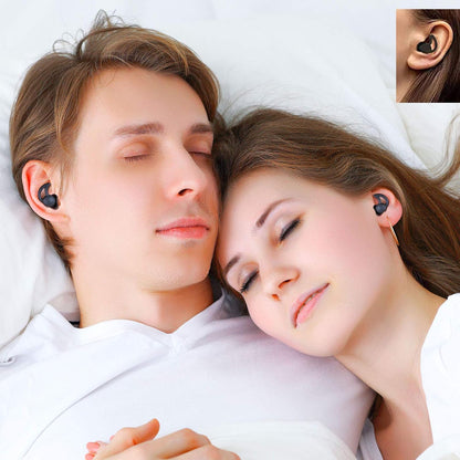 BBTO 3 Pairs Ear Plugs for Sleeping Noise Cancelling, Black, Grey and Red