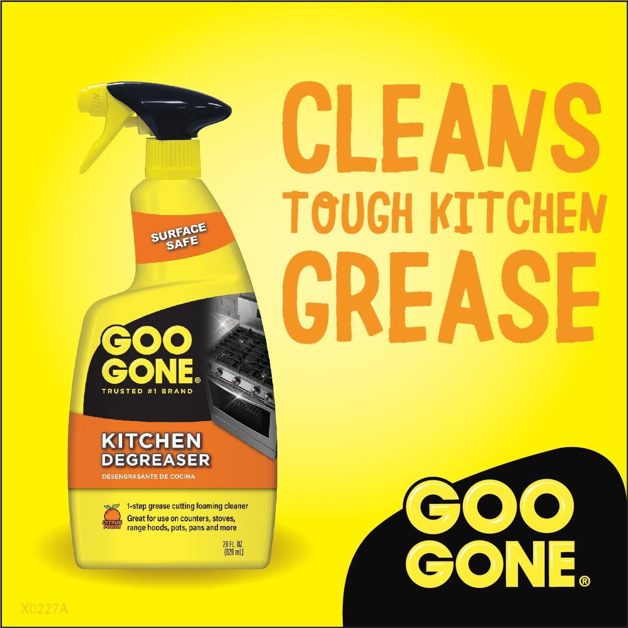 Goo Gone Kitchen Degreaser - Removes Kitchen Grease, Grime and Baked-on Food - 28 Fl. Oz.