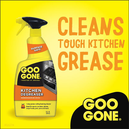 Goo Gone Kitchen Degreaser - Removes Kitchen Grease, Grime and Baked-on Food - 28 Fl. Oz.