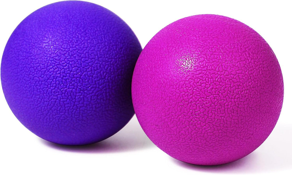 2-Pack Firm Lacrosse Massage Balls (Orange&Black)