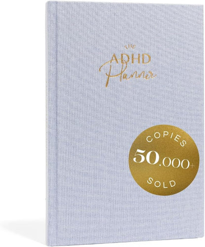 The ADHD Planner for Adults - Undated Daily & Weekly ADHD Journal for Disorganized People, 90 Days - Habit Tracker, Record Emotions & Mood - Academic Goals - Structure & Focus for Adults Brains