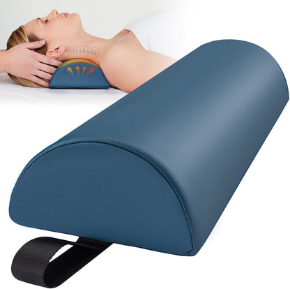 Half Moon Bolster Pillow for Leg, 21 x 6 x 3 in Knee Support Pillow Pad