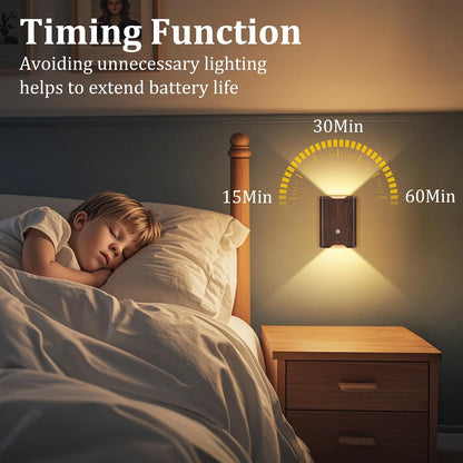 Eneru Motion Sensor Wall Sconce, Rechargeable Wireless Lights Indoor