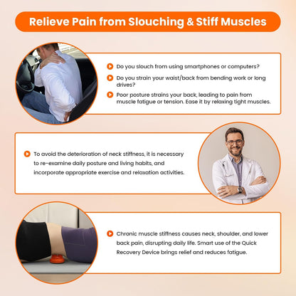 Manual Back Massager, Trigger Point Massage Tool for Lower Back