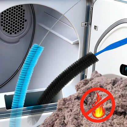 Dryer Vent Cleaner Kit - Compatible Universal Vacuum Attachment Hose with Most Vacuum Cleaner, Dryer Lint Cleaner Kit and Cleaning Brush Tools for Efficient Dryer Vent Hose Maintenance (Black)