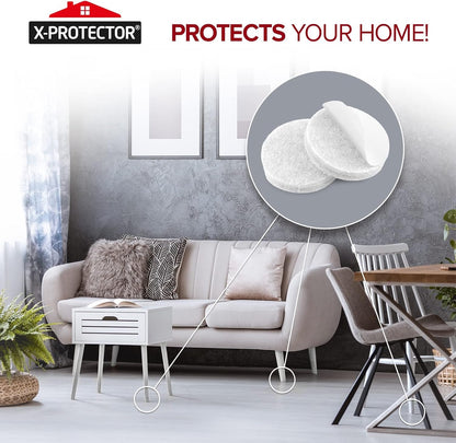 Felt Furniture Pads X-PROTECTOR 235 PCS Premium Furniture Pads - Felt Pads Furniture Feet Best Wood Floor Protectors - Protect Your Hardwood & Laminate Flooring! | Furniture Feet Best Wood Floor Protectors - Protect Your Hardwood & Laminate Flooring!