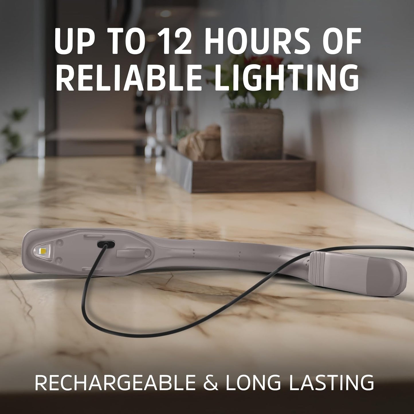 Energizer Flex-R LED Rechargeable Book Light for Reading in Bed, Reading Light with Warm LED Color, Long-Lasting and Lightweight, Pink