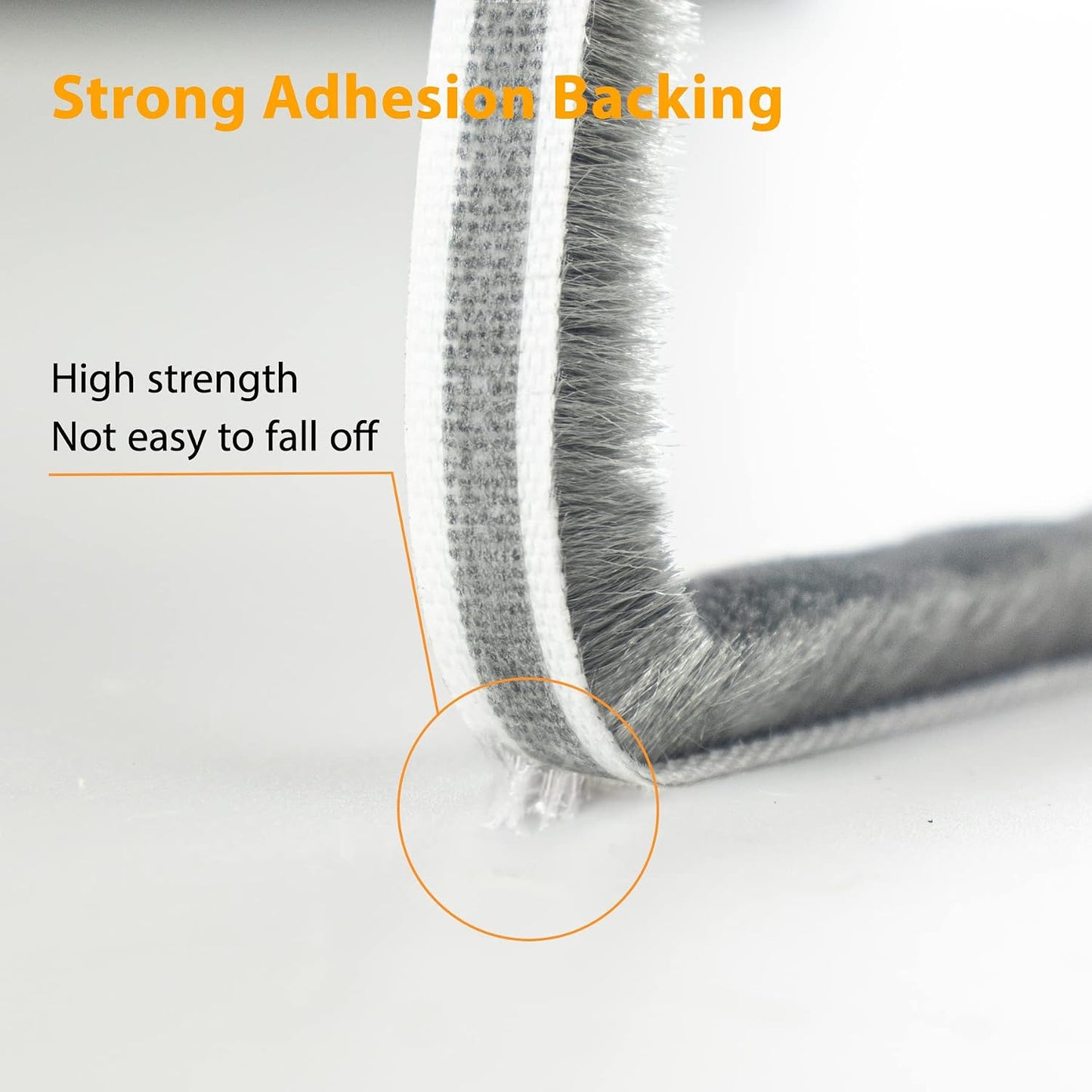 Bruiefpap 39.4FT Weather Stripping for Doors and Windows, Self-Adhesive Soundproofing Door Seal, Door Insulation for Sliding, Exterior, Frames and Front, 0.35'' Wide x 0.35'' Thick, Grey