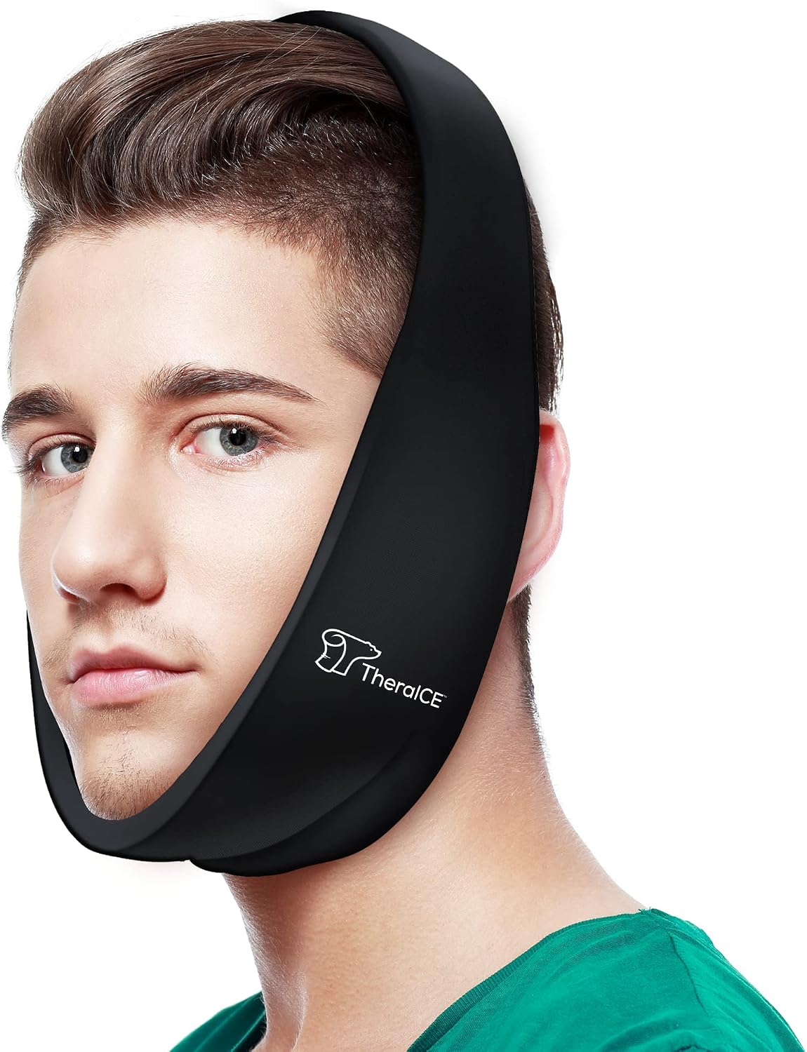 TheraICE Soft Wisdom Teeth Recovery Ice Pack Face Wrap. TMJ Pain Relief Product. Dental Oral Surgery Ice Pack. Jaw Chin Tonsillectomy Head Facial Jaw Bra Stretchable Cold Gel. No Hard Insert-1 Size | No Hard Insert, Dental Oral Surgery Ice Pack forJaw