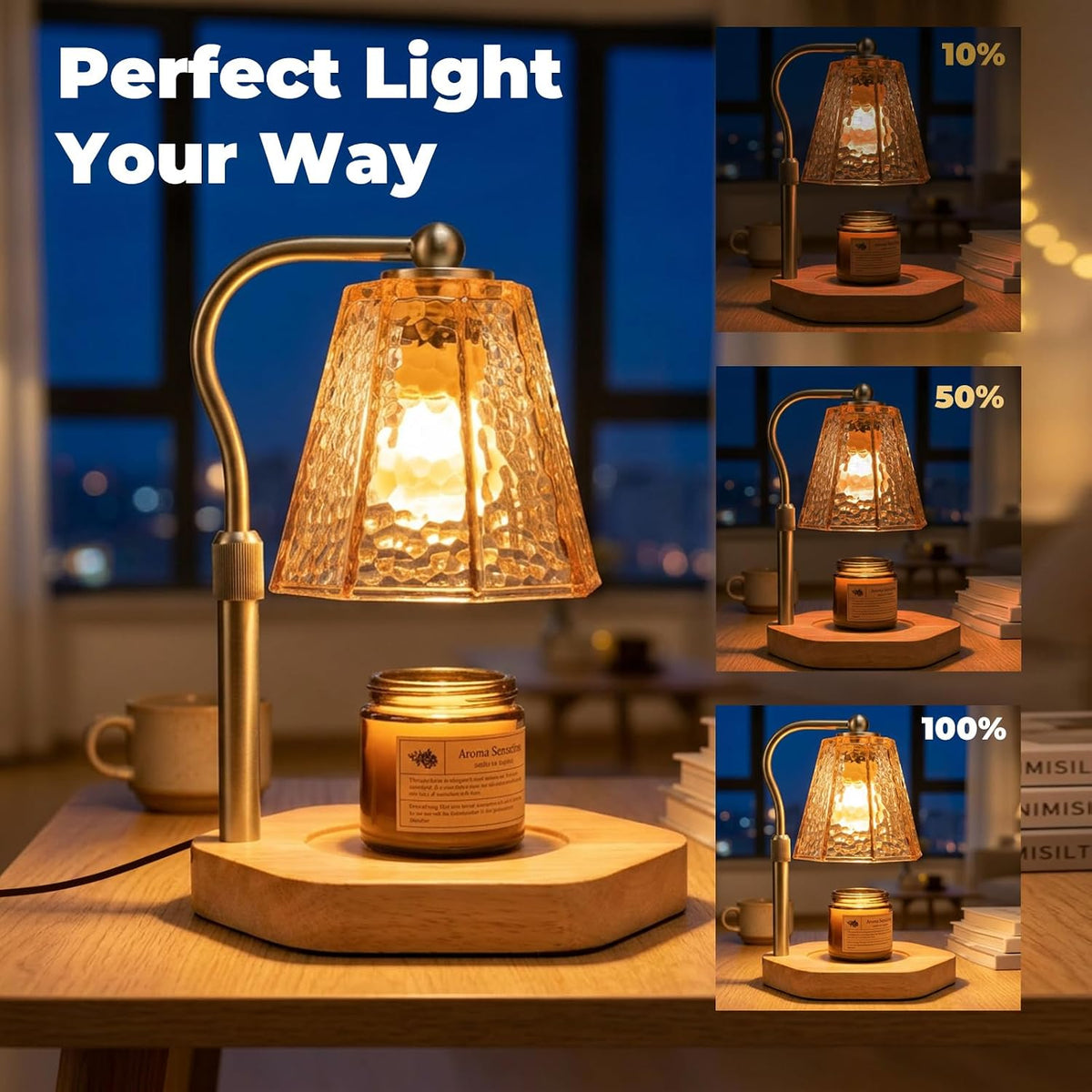 LALISU Candle Warmer Lamp with Timer Electric Candles Light Birthday Gifts