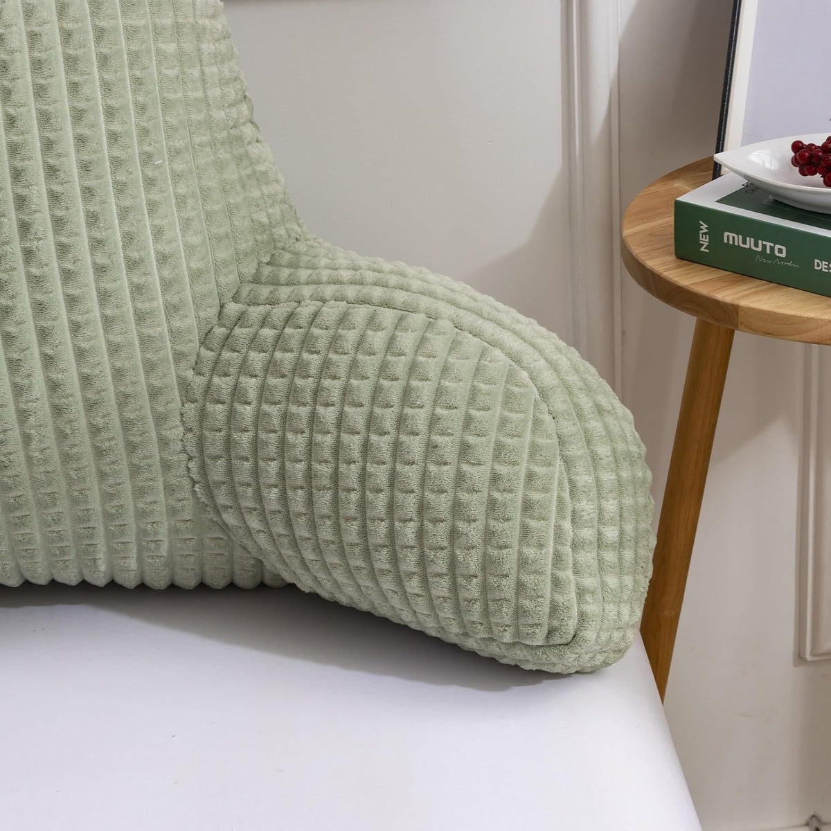 A Nice Night Darkgrey 17" Bed Wedge Pillows with Arms for Sitting