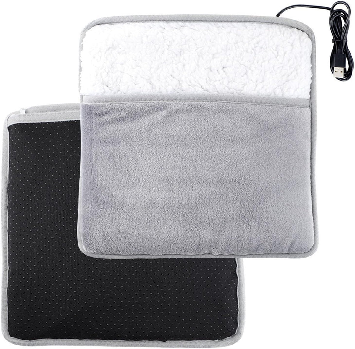 Rechargeable Foot Warmer Pad – Portable Thermal Cushion, Cordless Heating Mat, Comfortable Heat Blanket, Soft Relax Pad, Battery Operated Cozy Comfort Equipment | Energy Efficient Device With Soothing