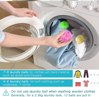Blulu 18 Pieces Pet Hair Remover for Laundry, Classic Color | Reusable Washing Machine Hair Catcher Pet Dog Cat Fur Catcher Lint Remover from Laundry