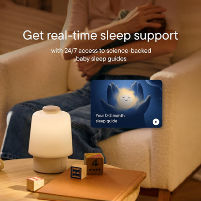 Hatch Baby Sound Machine, Night Light | Sleep Support | Registry Essential, Routine Builder, Time-to-Rise Alarm Clock, White Noise, Nursery Stories, Toddler Kids (Wi-Fi) (Greige)