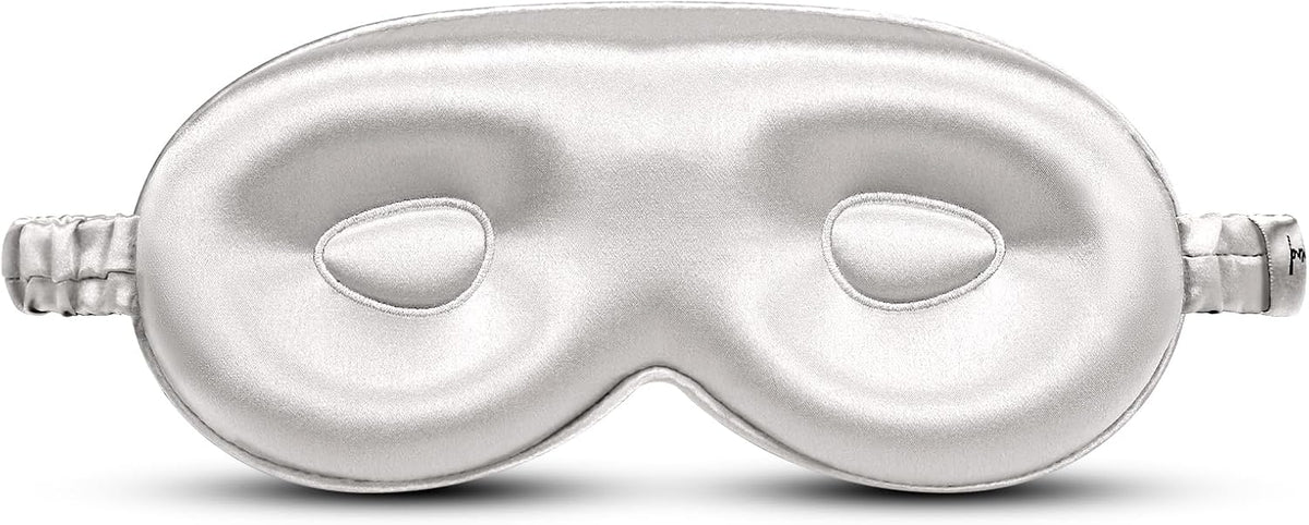 Silk Eye mask for Sleeping 3D Anti Wrinkle Skin Friendly Black Out Black