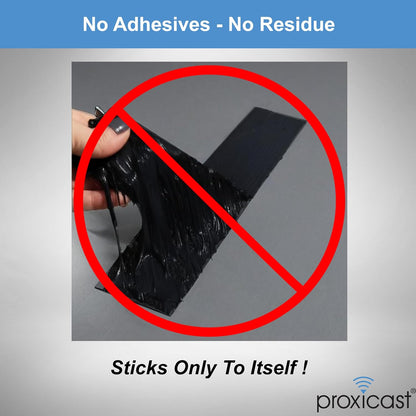 Proxicast Self Fusing Silicone Tape Waterproof - 1.5" x 15' Roll - Black | 30 mil Thick Weatherproof Rubber Coax Tape for Antennas, Electrical Wires, Pipe Leaks, Emergency Repairs - ANT-900-002