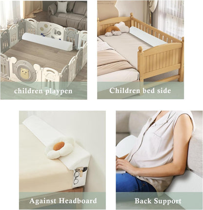 King Bed Wedge Pillow for Headboard Gap, Bed Gap Filler, L 72"
