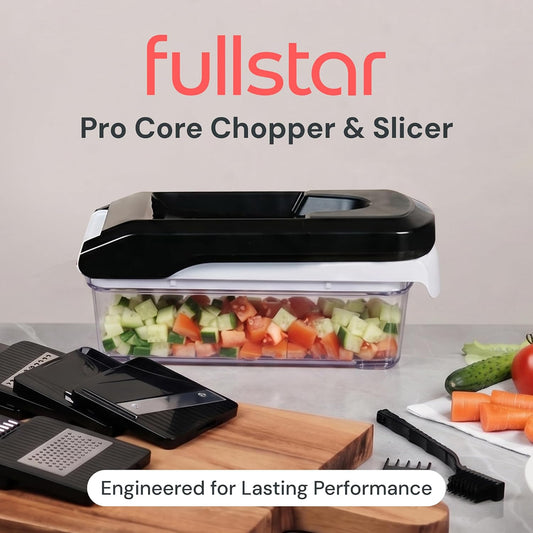 Fullstar Pro Core Vegetable Chopper & Mandoline Slicer, Meal Prep Essential