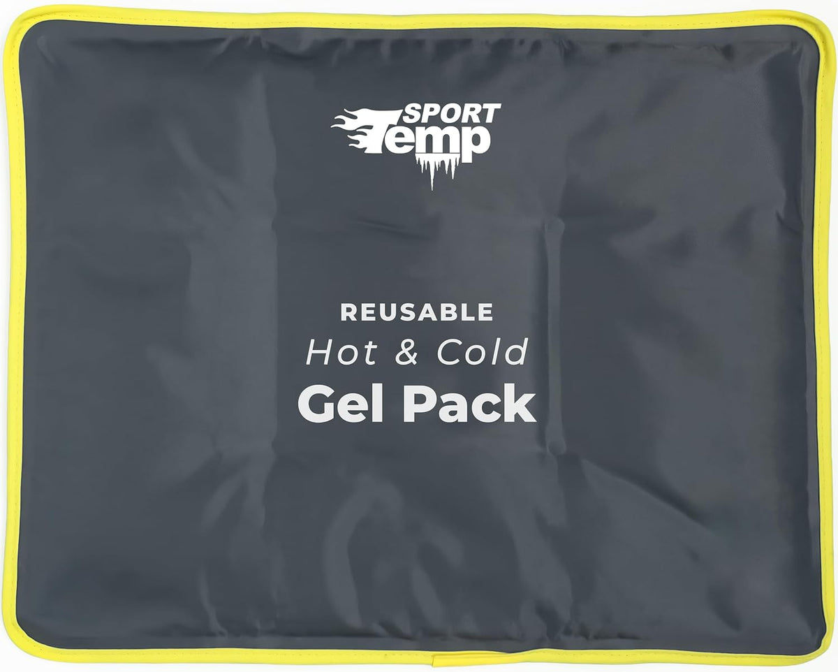 Hot & Cold Reusable Gel Pack Wrap for Neck/Shoulder/Back Pain Relief - Flexible Soft Compress - Ice & Heat Therapy for Rotator Cuff, Cervical, Pain, Swelling, Injuries and Surgery - Sport Temp