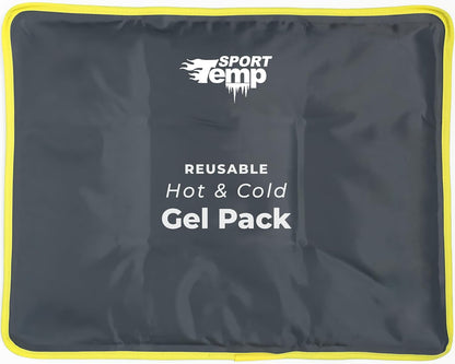Hot & Cold Reusable Gel Pack Wrap for Neck/Shoulder/Back Pain Relief - Flexible Soft Compress - Ice & Heat Therapy for Rotator Cuff, Cervical, Pain, Swelling, Injuries and Surgery - Sport Temp