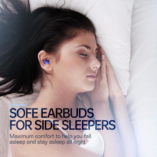 Invisible Sleep Headphones,Sleep Earbuds for Side Sleepers,Small Comfortable Fit Noise Blocking Sleeping Ear Buds,Bluetooth 5.3 Wireless Earbuds, in-Ear Ear Buds for Sleeping, Working (Blue)