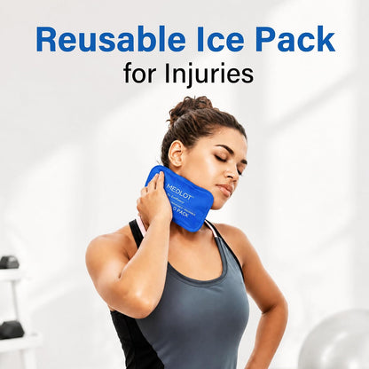 LotFancy Gel Ice Packs, 2pc Reusable Hot Cold Pack for Therapy, Heating Cooling Gel Pad, Pain Relief for Face, Head, TMJ, Wisdom Teeth, Oral Facial Surgery, Sport Injuries, Migraine, Muscle Joint