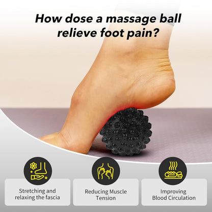 Plantar Fasciitis Night Splint Sock with Massage Ball for Tension Relief, Alleviate Pain from Plantar Fasciitis, Arch Pain, Heel Spur, Foot-drop and Achilles Tendonitis, Soft and Comfortable Foot Brace for Men and Women, Large-Black