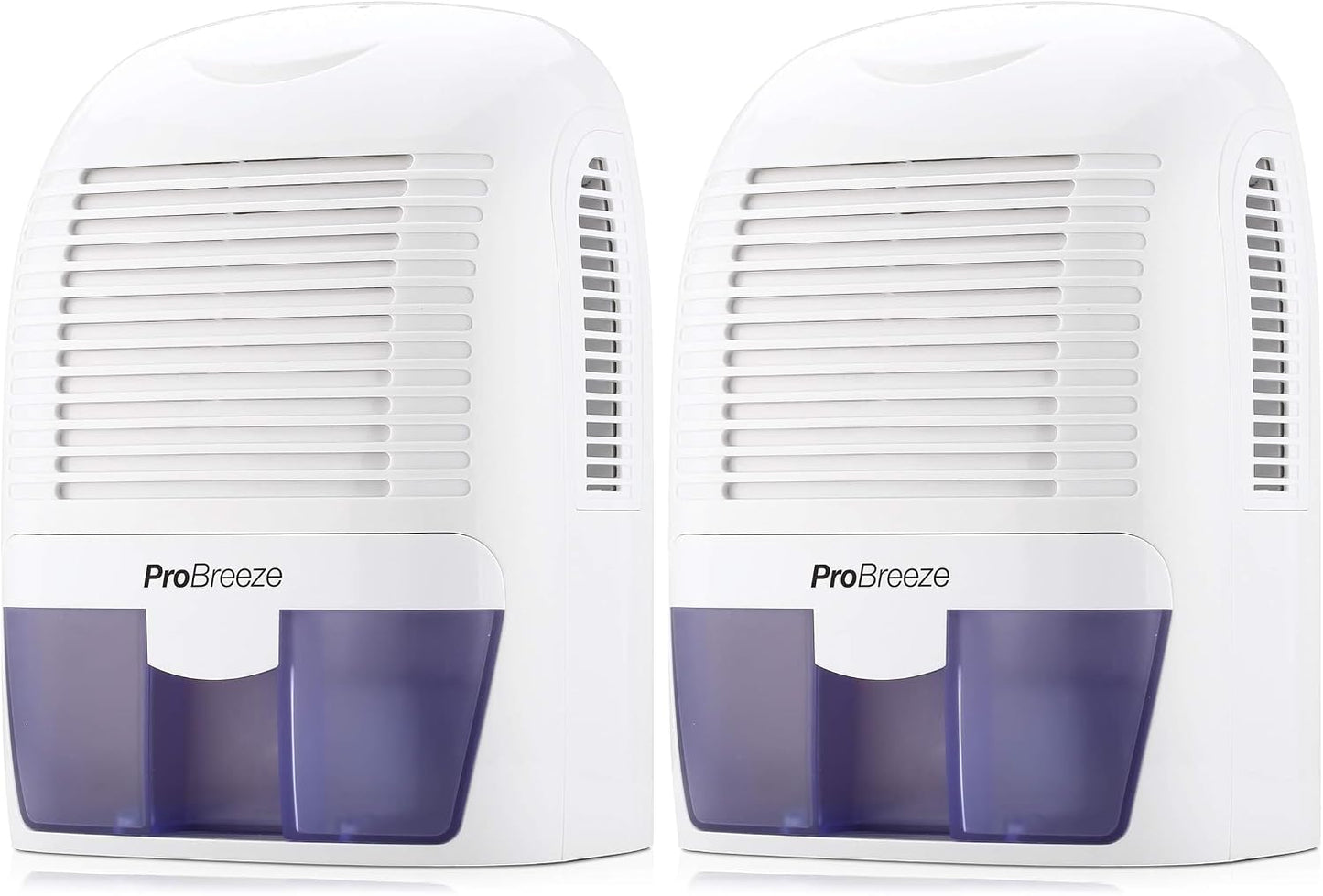 Pro Breeze Electric Mini Dehumidifier, 2200 Cubic Feet (250 sq ft), Compact and Portable for High Humidity in Home, Kitchen, Bedroom, Basement, Caravan, Office, Garage