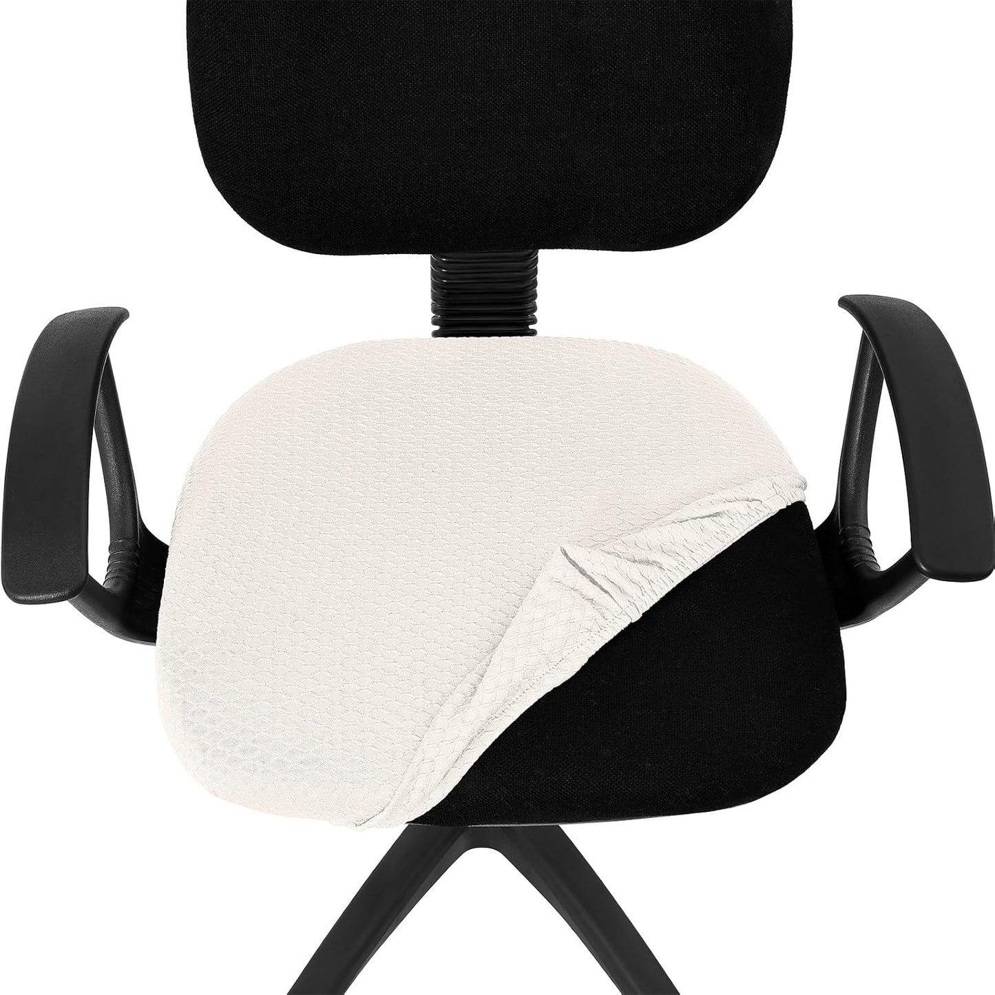 Smiry Office Computer Chair Armrest Covers, 2PCs Anti-dust Arm Rest Pad | Removable Washable Desk Chair Arm Pad Covers, Grey