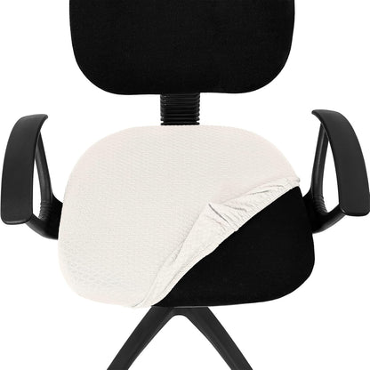 Smiry Office Computer Chair Armrest Covers, 2PCs Anti-dust Arm Rest Pad | Removable Washable Desk Chair Arm Pad Covers, Grey