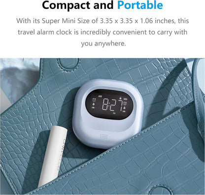 Vibrating Alarm Clock Rechargeable Battery Operated Cordless & Dual Alarms