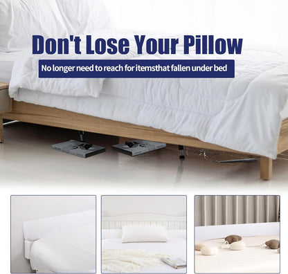 HOMBYS Wedge Pillow Headboard for Bed Gap,Foldable Bed Wedge Gap Filler Queen Size,Matterss Gap Filler,Multi Functional Bed Crack Pillow, Fill The Gap (0-7") Between Your Headboard and Mattress,White