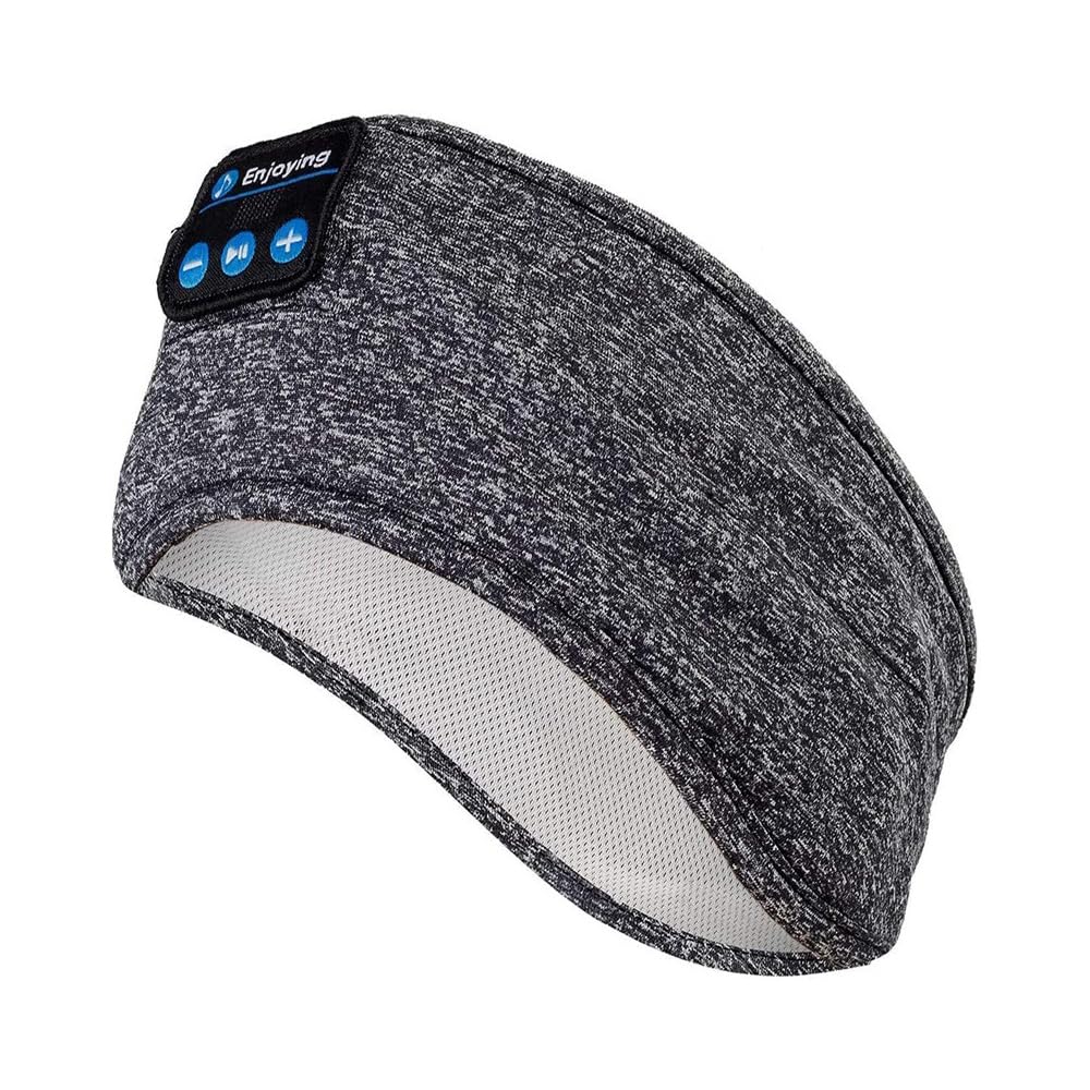 Wireless Bluetooth Sports Headband Headphones Ultra-Thin HD Stereo Perfect for Sleeping,Workout,Jogging,Yoga,Insomnia, Air Travel, Meditation Gray