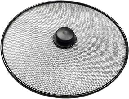 BESPORTBLE Grease Splatter Screen for Frying Pan Cooking Splatter Screen 11.41 X 11.41 X 1.18 in Oil Splash Guard for Pots Skillets and Woks Mesh Cover for Stove Top Cooking