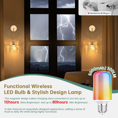 Shenmoyl Battery Operated Wall Sconce Wall Lamp with Green Lily of the Valley Shade Pattern Glass Adjustable Chain Retro Gold Wall Mounted Light, Modern Wall Lamp Fixtures Decor for Bedside Bedroom