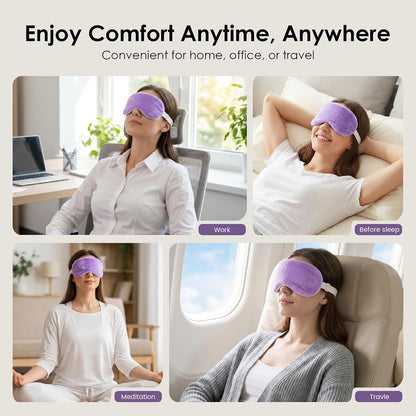 MORLIDEN Heated Eye Mask for Dry Eyes & Stye - Microwavable Warm Compress