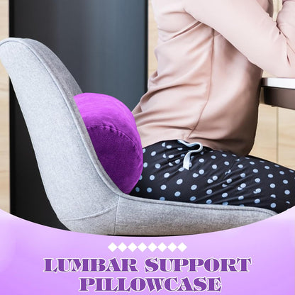 Newwiee 2 Pcs Cooling Cervical Neck Roll Pillow Cover with Zipper (Pillow Case Only) 16 x 6 Inch Round Neck Roll Pillowcover Breathable Cylinder Soft Bolster Pillowcase for Cylindrical Cushion, Gray