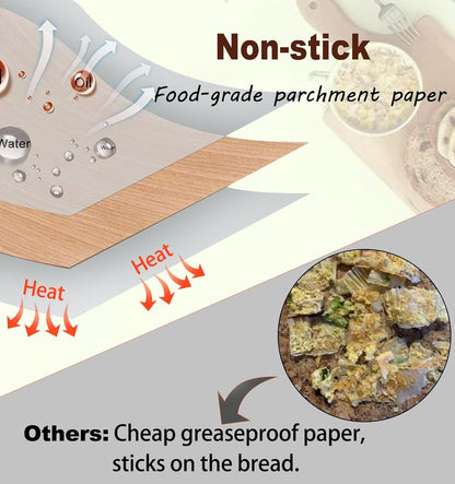 Air Fryer Liners Disposable 9 Inch, 9 inch Air Fryer Liners 125 Pcs Large Square Air Fryer Paper Liners for 5QT 6qt 8QT Air Fryer, Non-stick Parchment Paper for Frying, Baking