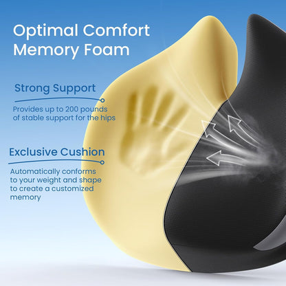 Benazcap Memory Foam Seat Cushion, Ergonomic Office Chair Cushion