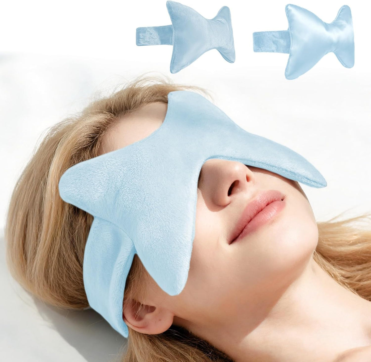 SPRING SEAON Microwavable Sinus Mask,Warm Cold Compress Eye Mask