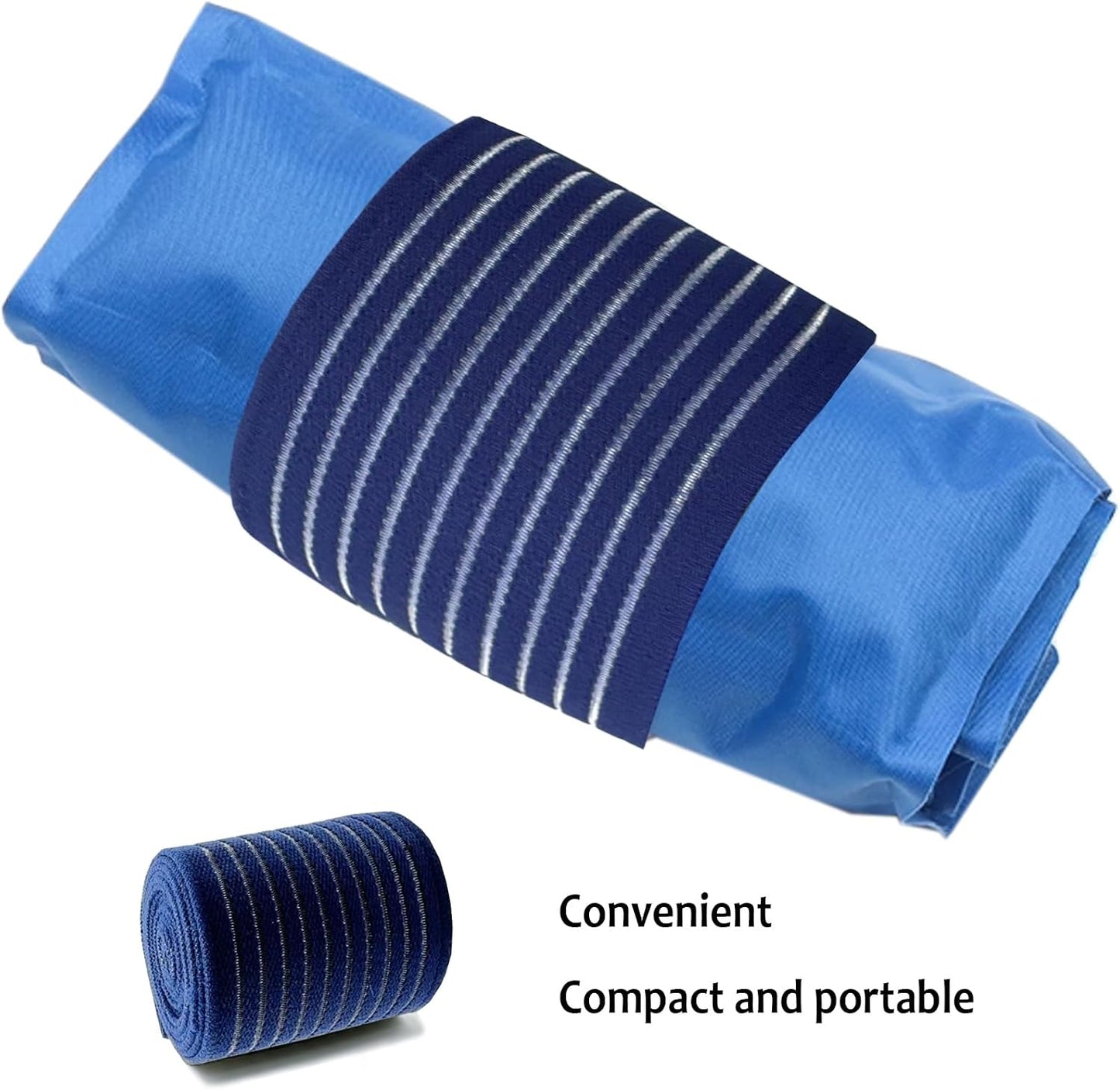 Cold Pack Strap, Elastic Belt to Wrap Cold Pack, Ice Pack Extender Strap, Add Length to Most Ice Pack, Multifunctional (Black)