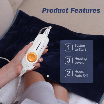 Gintao Electric Heated Foot Warmers for Feet,22"×20" Soft Foot Heating Pad