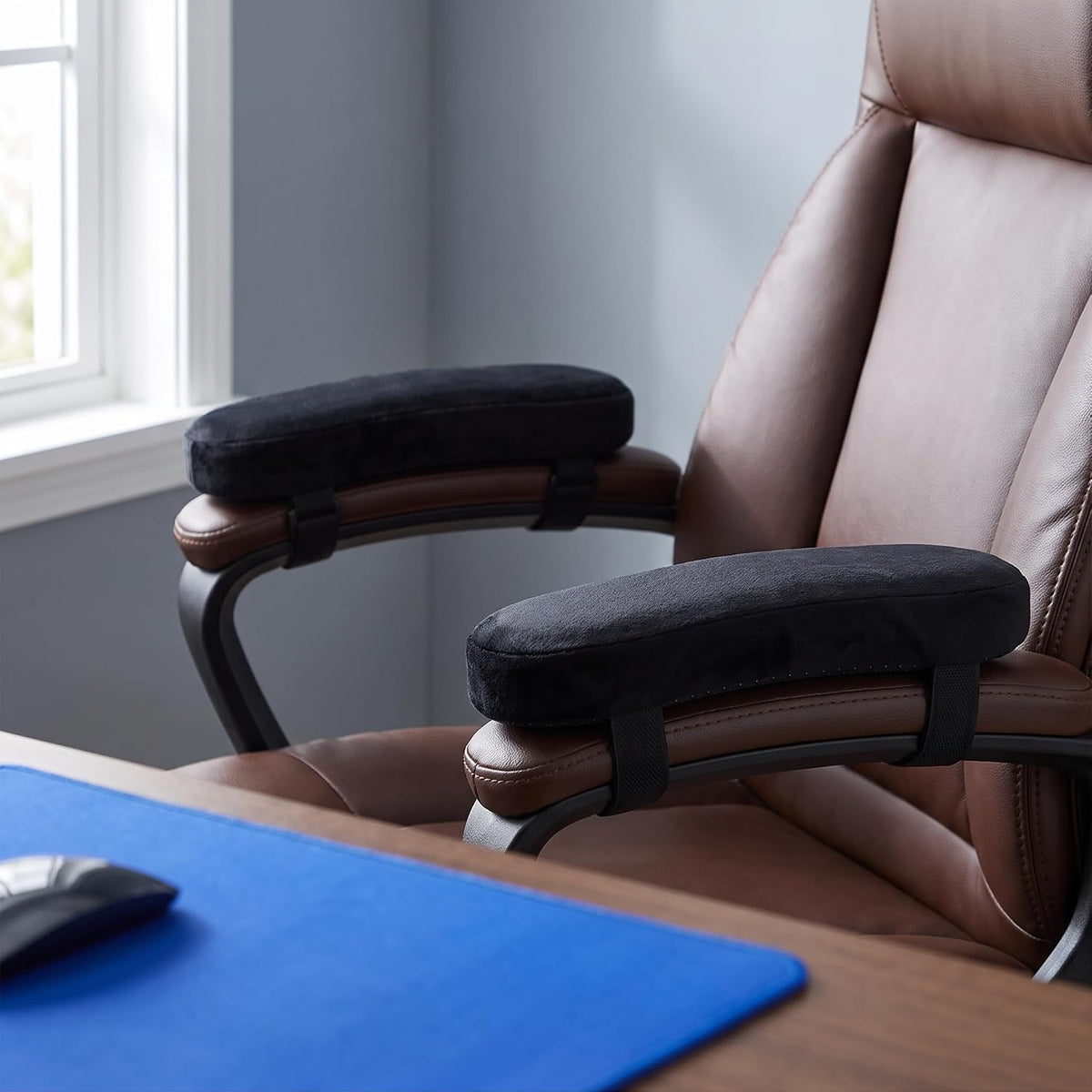 Office Chair Armrest Covers – Memory Foam Arm Pads with Cover