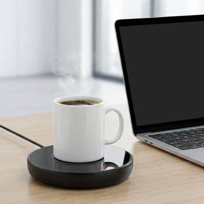 Coffee Mug Warmer for Desk 4H Auto Shut Off, Smart Coffee Cup Warmer with 3 Temperature Setting, Electric Mug Warmer Plate for Coffee, Milk, Tea (Black)