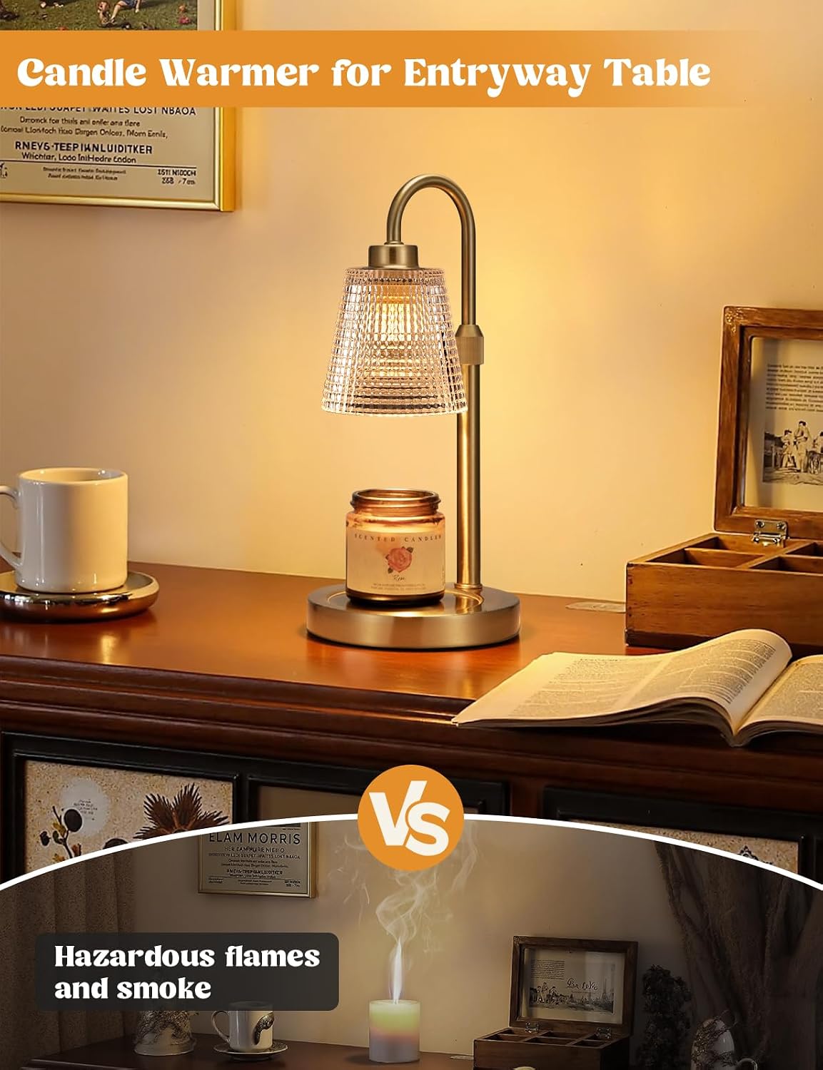 Candle Warmer Lamp with Timer Home Decor Birthday Gifts for Women