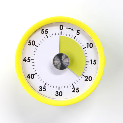 Visual Timer, 60-Minute Magnetic Mechanical Kitchen Timer Green | Stainless Steel Manual Countdown Timer with Loud Alarm for Cooking, Fitness, Office