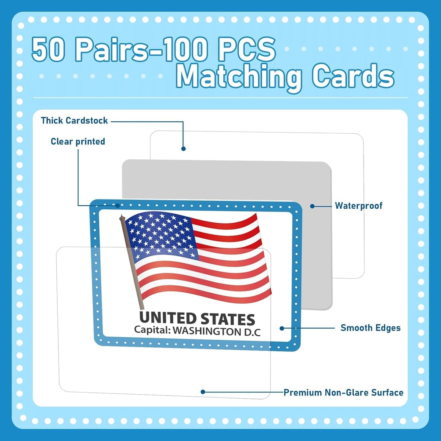 gisgfim 100 PCS Memory Matching Game Famous Paintings Concentration Memory Card for Adults Learning Educational Game A Fun & Fast Artworks Theme Matching Games