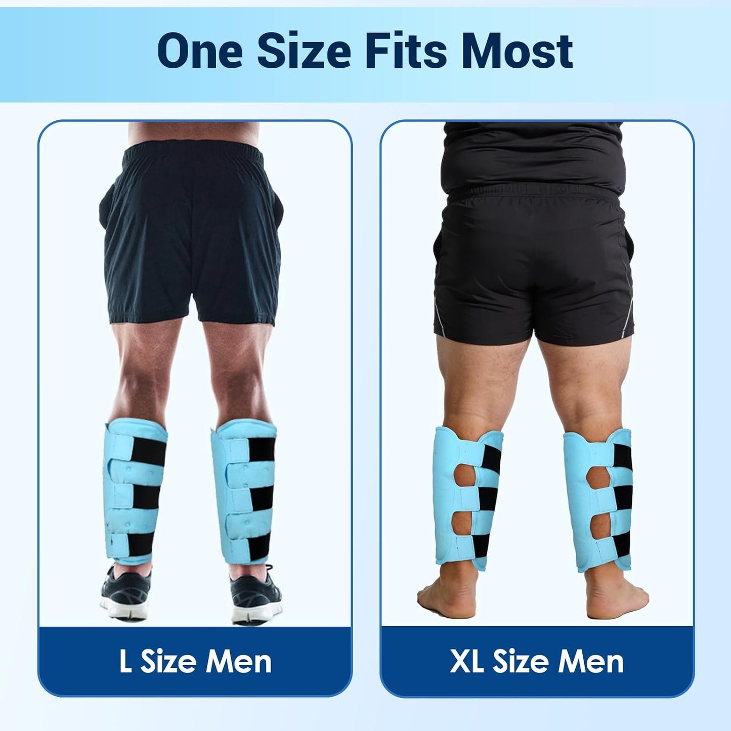 Comfytemp Large Knee Ice Pack Wrap Reusable Gel, FSA Eligible HSA, Full Coverage Knee Cold Compression Brace for Injuries, Pain Relief, Replacement Recovery, Arthritis, Surgery, Women Men Gift