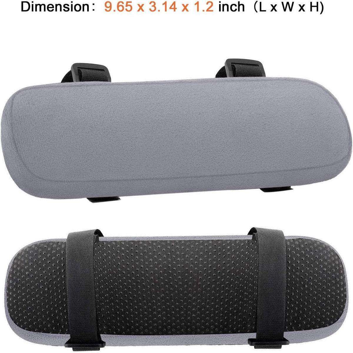 MOSISO Chair Armrest Pads, Home/Office Chair Arm Rest Covers, Black