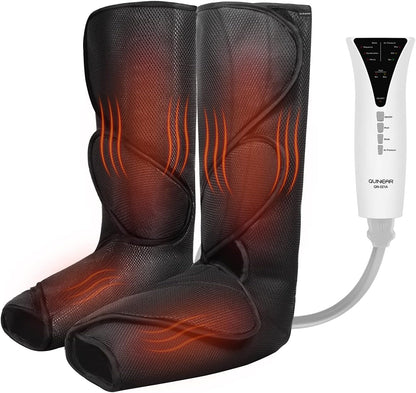 QUINEAR Leg Massager with Heat, Compression Device for Legs, Heated Compression Boots Foot Calf Massage Machine Foot and Leg Pumps Massager